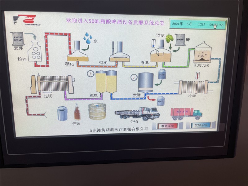 beer making-PLC control-craft beer brewhouse-control cabinet.JPG